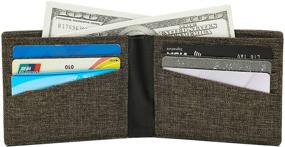 img 2 attached to 💼 Efficiently Fashionable: Minimalist Fabric Wallet Bifold with Built-in Blocking Technology for Men's Accessories