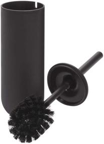 img 2 attached to 🚽 iDesign - Cade Bowl Brush and Holder, Bathroom Toilet Cleaning Set, Matte Black, Pack of 2