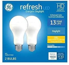 img 2 attached to 💡 GE Refresh 100 Watt Daylight Dimmable: Experience Enhanced Illumination