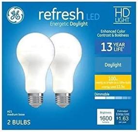 img 1 attached to 💡 GE Refresh 100 Watt Daylight Dimmable: Experience Enhanced Illumination