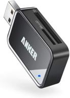 📸 anker sd card reader 2-in-1 for sdxc, sdhc, sd, mmc, rs-mmc, micro sdxc, micro sd, micro sdhc card | uhs-i card support логотип