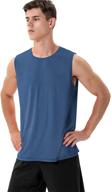 mens sleeveless workout shirts heather logo