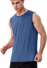 img 2 attached to Mens Sleeveless Workout Shirts Heather