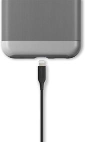 img 1 attached to 🔌 AmazonBasics MFi Certified 1-Ft ABS USB-A to Lightning Cable Cord - Fast Charger for Apple iPhone and iPad (Black)