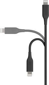 img 3 attached to 🔌 AmazonBasics MFi Certified 1-Ft ABS USB-A to Lightning Cable Cord - Fast Charger for Apple iPhone and iPad (Black)