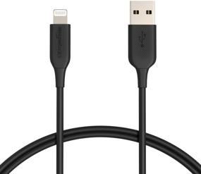 img 4 attached to 🔌 AmazonBasics MFi Certified 1-Ft ABS USB-A to Lightning Cable Cord - Fast Charger for Apple iPhone and iPad (Black)