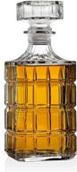 🥃 premium whiskey decanter: a perfect addition to your food service equipment & supplies - ideal for scotch, liquor, and bourbon logo