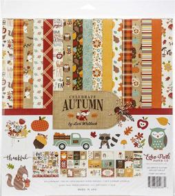 img 3 attached to 🍂 Vibrant Autumn Palette: Echo Park Paper Company Celebrate Collection Kit in Orange, Yellow, Blue, Brown, and Tan