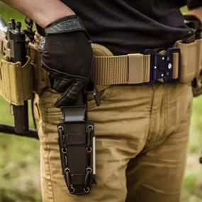 img 2 attached to 🔒 Durable Release Buckle Men's Accessories: Tactical Military-Inspired Belts