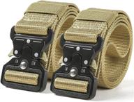 🔒 durable release buckle men's accessories: tactical military-inspired belts logo