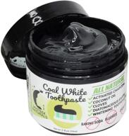 mysteek naturals coal white toothpaste: all-natural charcoal teeth whitening oral care solution - 2 oz fluoride free! logo