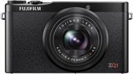 📷цифровая камера fujifilm xq1 с 12 мегапиксельной матрицей и 3,0-дюймовым жк-дисплеем (черный) логотип