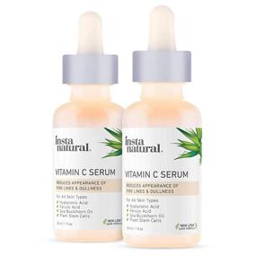 img 3 attached to InstaNatural Vitamin C Facial Serum Duo - Powerful Anti-Aging Serum 🍊 with Hyaluronic Acid & Vitamin E for Brighter, Defended Skin - 2 Pack