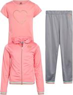 👕 body glove girls tracksuit set: stylish and comfortable girls' clothing logo