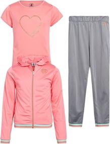 img 4 attached to 👕 Body Glove Girls Tracksuit Set: Stylish and Comfortable Girls' Clothing