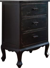 img 3 attached to 🏺 Vintage-inspired Cupboard by Park Designs in Aged Black finish