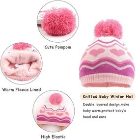 img 3 attached to ❄️ Winter Kids Hat Scarf Glove Set - Knit Fleece Lined Beanie, Neck Warmer, and Mittens for Toddler Boys and Girls (Ages 3-8 Years)