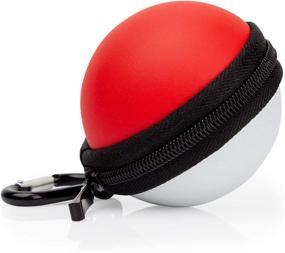 img 3 attached to 🎮 Orzly Carry Case for Nintendo Switch Poke Ball Plus Controller (Protective Hard Zip Pouch with Keychain Carabiner Belt Clip, and Inner Pocket for Neck Strap) - Red/White Poke Style Travel Case