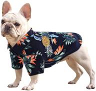 🍍 koeson hawaiian dog shirts - pet summer cool t-shirt with cute tropical pineapple print, short sleeve apparel for puppy camping beachwear costume, ideal for doggy & cat логотип