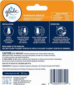 img 3 attached to 🌺 Glade PlugIns Hawaiian Breeze Air Freshener Refills - Scented Essential Oils for Home and Bathroom - 1.34 Fl Oz