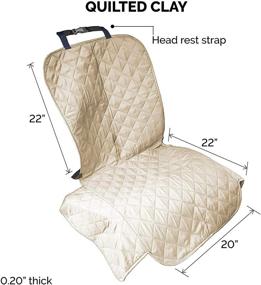 img 3 attached to Furhaven Dog Car Seat Covers: Quilted Water-Resistant Front and Back Seat Covers, Convertible Platform, and More!