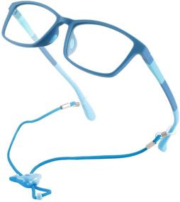 img 4 attached to 👓 FEISEDY Kids Blue Light Blocking Glasses: Flexible TPEE Rubber Nerd Eyewear for Boys and Girls (Ages 3-13) B2630