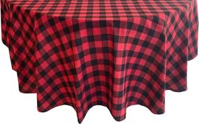 img 4 attached to 🎄 Lintex Buffalo Holiday Tablecloth: Embrace Christmas Cheer with Festive Buffalo Plaid Design