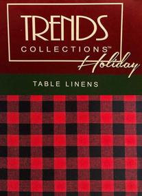 img 1 attached to 🎄 Lintex Buffalo Holiday Tablecloth: Embrace Christmas Cheer with Festive Buffalo Plaid Design