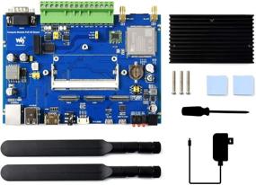 img 4 attached to Модульная базовая плата Waveshare Compute Module Industrial IoT с поддержкой 4G-подключения и функционалом PoE для серии Raspberry Pi CM3/ CM3+.