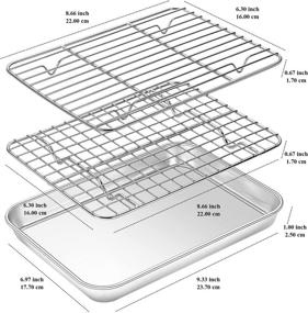img 3 attached to Baking Yododo Sheets Stainless Cooling