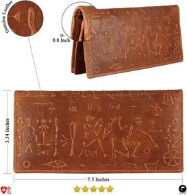 img 1 attached to Моу Мераки: Изысканные аксессуары из натуральной кожи для мужчин с технологией блокировки