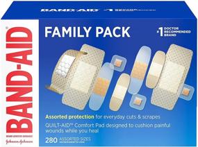 img 4 attached to Band Aid Adhesive Bandage Bandages Assorted