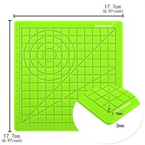 img 2 attached to Green 3D Printing Pen Drawing Mat with Custom Templates, Includes 2 Silicone Finger Caps, Excellent 3D Pen Drawing Tools by Ataraxia Art