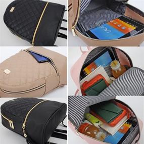 img 1 attached to 🎒 Stylish and Trendy Copi Womens Fashion Quilted Backpacks - The Perfect Combination of Fashion and Function!