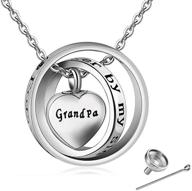 💖 tgls heart love dad mom aunt uncle grandma cremation urn necklaces: exclusive family memorial jewelry keepsake pendant - cherishing memories forever in my heart logo