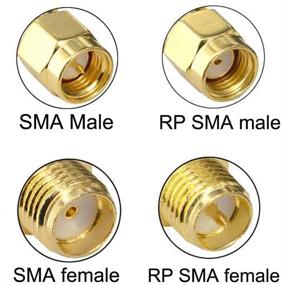 img 3 attached to 🔌 YOTENKO 18pcs SMA Connectors Kit - SMA Male to Male and RP SMA Female RF Coax Nut Barrel Converters for WiFi Antenna, FPV Drone, and Extension Cable