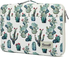 img 3 attached to Canvaslife 13 inch-13.5 inch Laptop Case: 360° Protective, 🌵 Waterproof Sleeve for MacBook Air/Pro Retina & More! (Cacti Design)