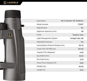 img 1 attached to Enhanced Optics: 🔭 Leupold Santiam HD 15x56mm Binoculars