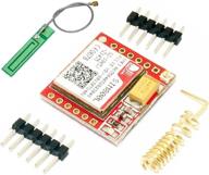 📶 hiletgo sim800l gprs gsm quad-band breakout module with sim card slot, antenna, and input voltage range of 3.7~4.2v логотип