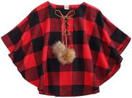 👗 stylish red buffalo plaid flannel dress with belt for toddler girls - long sleeve button down check shirt logo