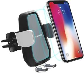 img 4 attached to 📱 AZDOME Wireless Car Charger Mount, 10W Fast Charge, Gravity Operated, Air Vent Phone Holder for Samsung Galaxy S8, S7/S7 Edge, Note 8 5, iPhone X 8 Plus, iPhone Xs/XS Max