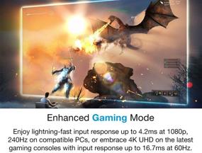 img 1 attached to 🎮 High-Performance Optoma True 4K UHD Gaming Projector: 240Hz, 4.2ms Input Lag, UHD35