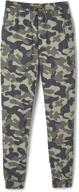 👖 stylish french toast fleece jogger pants in green for boys - comfy and trendy! logo