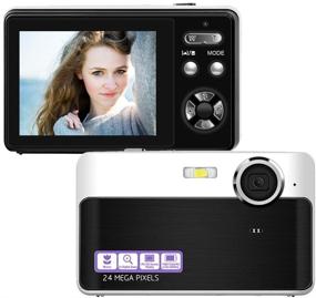 img 1 attached to 📷 Compact 30MP Digital Camera with 2.7 inch LCD Screen and Zoom – Ideal for Vlogging, Adults, Kids, Beginners