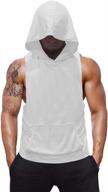 👕 sleeveless hoodie fitness vest for men - szkani bodybuilding stringers workout tank tops logo