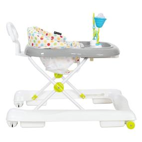 img 1 attached to 👶 Baby Trend Trend 3.0 Activity Walker Yellow Sprinkles, Silver/Multi: Enhance Your Baby's Development with Style!