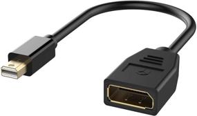 img 4 attached to 🔌 Адаптер Rankie Mini DisplayPort to DisplayPort: Повышение качества изображения с преобразованием разрешения в 4K (Черный)