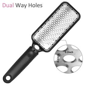 img 1 attached to 🦶 Ejiubas Pedicure Foot File Rasp - Large Stainless Steel Callus Remover Scrubber Tool for Wet and Dry Feet - Foot Grater for Effective Foot Care