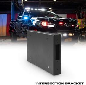 img 4 attached to 🚦 Enhance Road Safety with Ultra Bright Lightz Intersection Front License Plate Bracket Mount for Feniex Cobra T3 Grille Light, Feniex Fusion Surface Mount, and Emergency Warning Lights