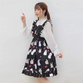 img 3 attached to 🐰 Adorable Bunny Printed A-Line Midi Dress for Girls - Packitcute Summer Collection